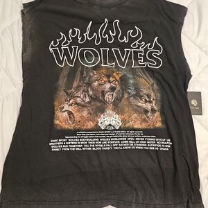 Darc Sport Black Wolves Graphic Tank Top